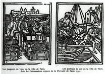 Wine gaugers and salt merchants by French School