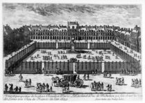 Perspective view of the Place des Vosges von Aveline Family