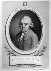 Portrait of Karl Philipp Emmanuel Bach von French School