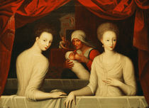 Gabrielle d'Estrees and her sister von Fontainebleau School