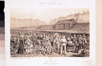 Les Halles, 1855 by French School