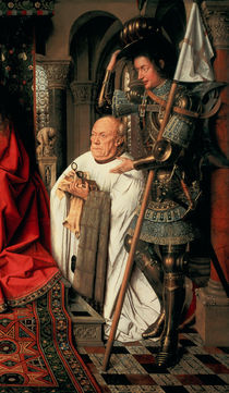 Detail of Canon Joris van der Paele by Jan van Eyck