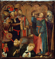 St. John the Evangelist Drinking from the Poisoned Chalice von Bernardo Martorell