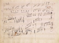 Score sheet of 'Moonlight Sonata' by Ludwig van Beethoven