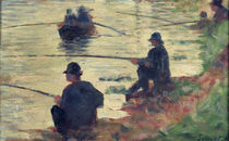 Anglers, Study for 'La Grande Jatte' von Georges Pierre Seurat