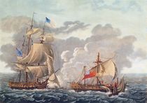The Taking of the English Vessel 'The Java' by the American Frigate von Louis Ambroise Garneray