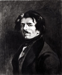Portrait of Eugene Delacroix after a self portrait of 1834 von Pierre Andrieu