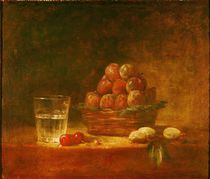 Still Life of Fruit and a Glass von Jean-Baptiste Simeon Chardin