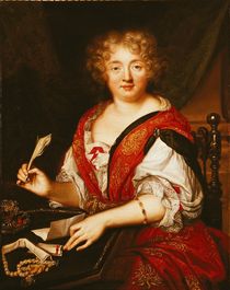 Portrait of Madame de Sevigne Writing by French School