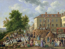 Religious Procession to Mont Valerien by French School