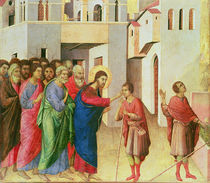 Jesus Opens the Eyes of a Man Born Blind von Duccio di Buoninsegna