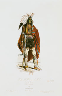 North American Indian, from 'Modes et Costumes Historiques' by Cartias