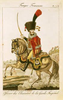 Officer of the Hussars of the Imperial Guard during the First Empire von French School