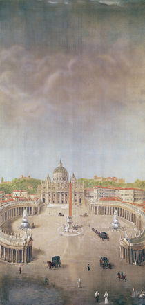 View of St. Peter's, Rome by Auguste Simon Garneray