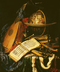 Still Life with Musical Instruments by Flemish School