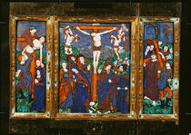 Triptych depicting the Crucifixion by Nardon Penicaud