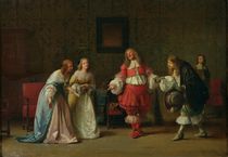 Mascarille Presenting Jodelet to Cathos and Madelon by Jean Hegesippe Vetter