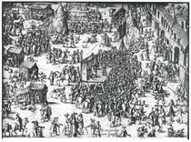 The Guilbray Fair and the Cattle Market by French School
