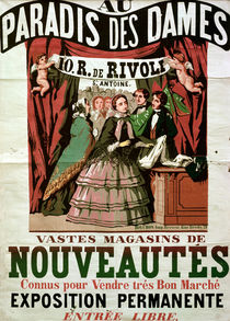 Poster advertising 'Au Paradis des Dames' by Jean Alexis Rouchon