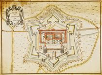 Plan of the citadel of Milan von French School