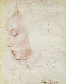 Profile of a Woman von Master of Moulins