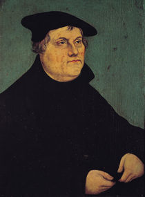 Portrait of Martin Luther 1543 by Lucas, the Elder Cranach