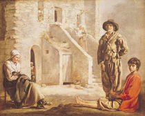 Peasants Before their House von Louis Le Nain