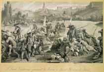 The Vendean Army Crossing the Loire at St. Florent le Vieil von French School
