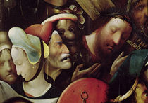 The Carrying of the Cross. detail of Christ and St. Veronica by Hieronymus Bosch