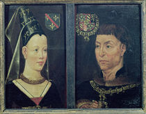 Double portrait of Charles le Temeraire Duke of Burgundy and his wife von Flemish School