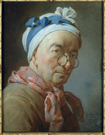 Self Portrait with Spectacles von Jean-Baptiste Simeon Chardin