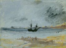 Ship Aground, Brighton, 1830 by Joseph Mallord William Turner