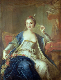 Portrait of Mademoiselle Marie Salle 1737 by Louis Michel van Loo