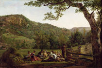 Haymakers Picnicking in a Field von Jean Louis De Marne