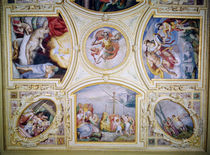 Ceiling painting depicting the Story of Perseus and Danae by Gaspar Becerra