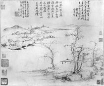 Landscape von Ni Zan or Ni Tsan