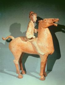Horseman, from Xianyang, Shaanxi by Chinese School