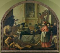 St. Charles Borromeo Visiting the Plague Victims in Milan in 1576 von Karel Skreta