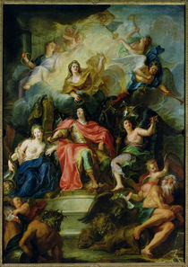 Louis XIV Crowned by Glory von Antoine Coypel