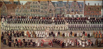 The Ommeganck in Brussels in 1615: Procession of Notre Dame de Sablon von Denys van Alsloot