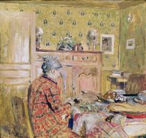 The Artist's Mother Taking Breakfast by Edouard Vuillard