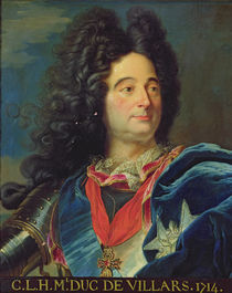 Portrait of Louis-Claude-Hector Duke of Villars by Hyacinthe Rigaud
