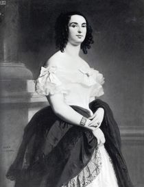 Adele Foucher 1839 by Louis Boulanger
