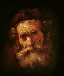 A Rabbi by Rembrandt Harmenszoon van Rijn