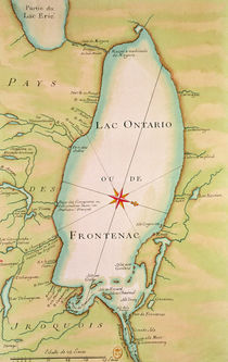 Map of Lake Ontario by French School