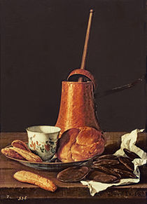 Still Life with a Drinking Chocolate Set by Luis Egidio Melendez