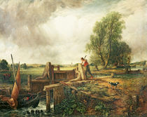 A Boat Passing a Lock by John Constable