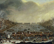 The Frost Fair of the winter of 1683-4 on the Thames by English School