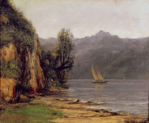 Vue du Lac Leman, c.1873-77 by Gustave Courbet