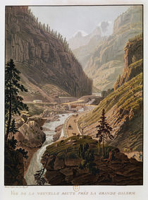 View of the New Simplon Pass by Mathias Gabriel Lory